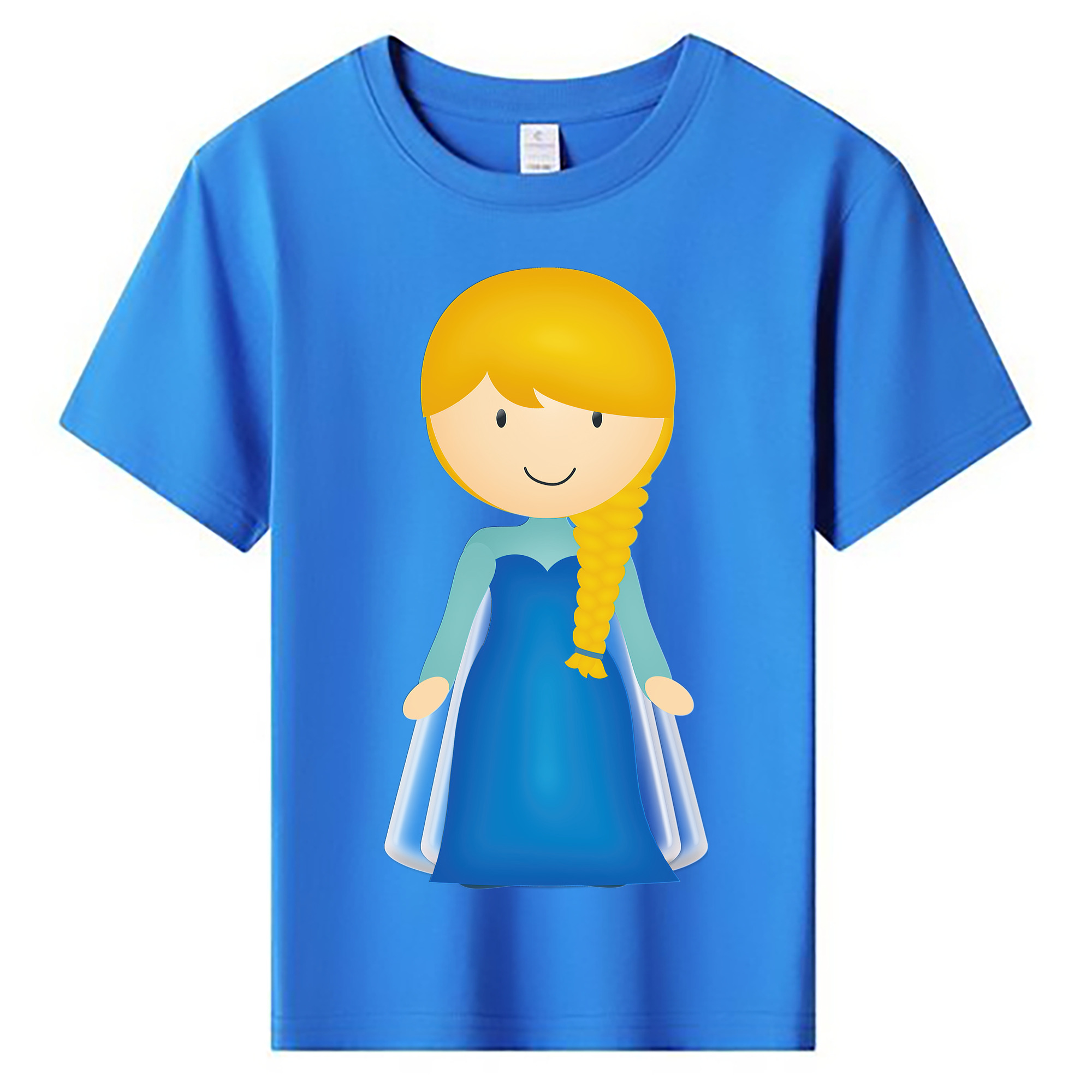 （画像用） アナと雪の女王 アンナ エルサ Frozen Anna Elsa 綿100％キッズTシャツ（フロントプリント）